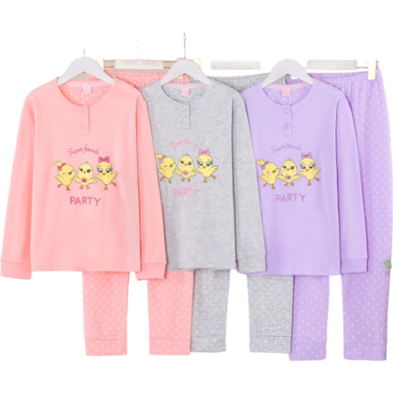 Cotton pajamas for girls #j3681 image number null