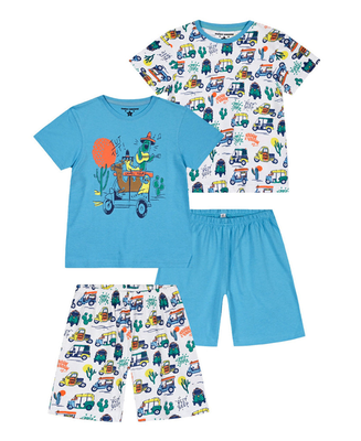 2 σετ energiers pyjamas boys 100% cotton