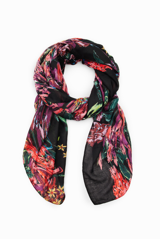 Floral rectangular foulard image number null