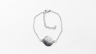 Spiral anklet silver