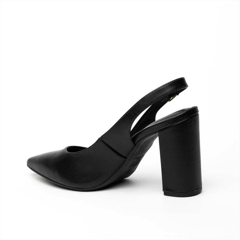 Via marte sling-back block heel pumps image number null