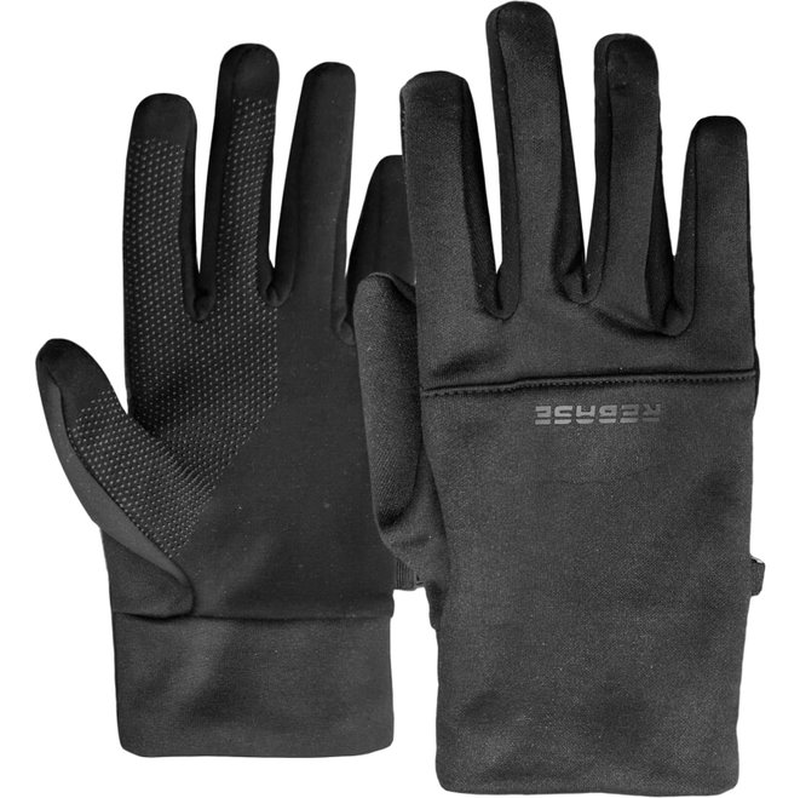 Rebase contrast suede poly glove image number null