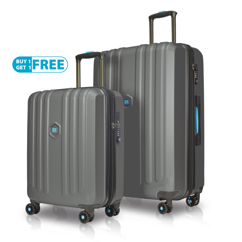 Bg berlin - enduro buy 1 get 1 free promo, set of 2 luggages, titanium suitcases image number null