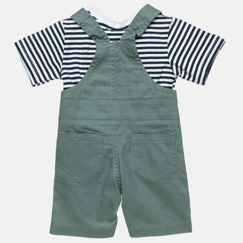 Dungaree with navy t-shirt  image number null