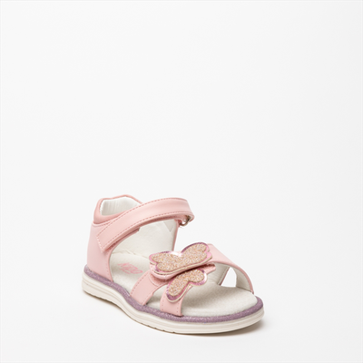 Kido kids pink sandals with glitter