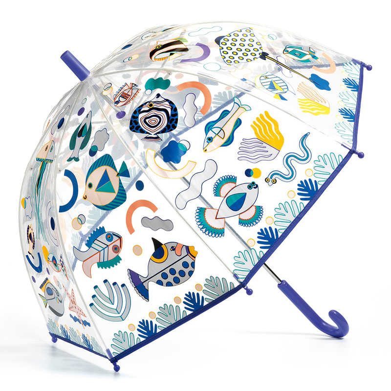 Djeco color-changing children umbrella ‘fishes 68 cm, , medium image number null