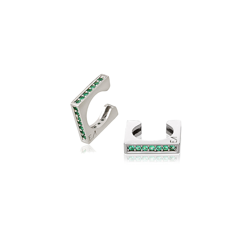 Cupid x emeralds earcuff, , medium image number null