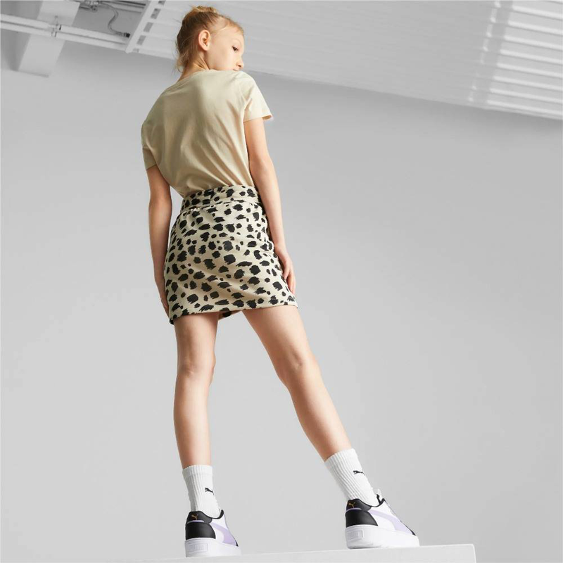 Ess+ animal printed knotted girls skirt image number null