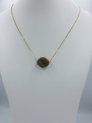 Necklace with zircon element