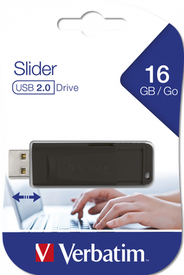 Verbatim USB 16GB  black slider