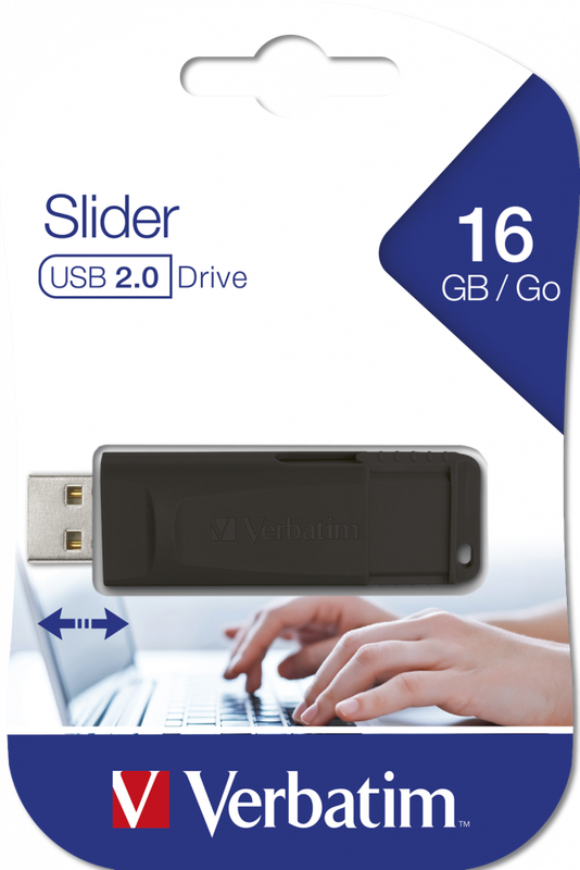 Verbatim USB 16GB  black slider, , medium image number null