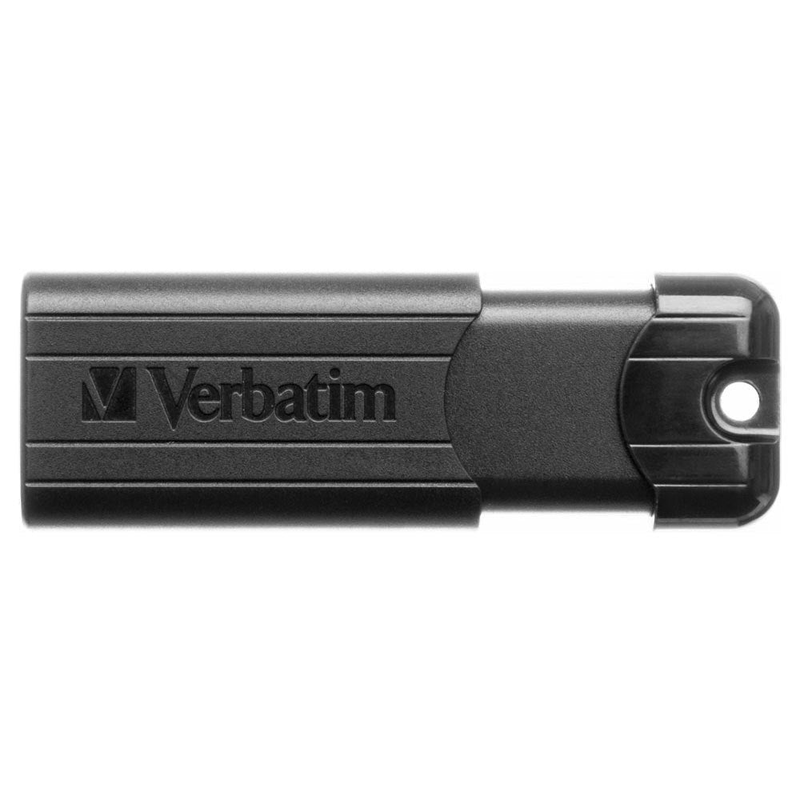 Verbatim USB 16GB 3.0 v3 black pin stripe drive, , medium image number null