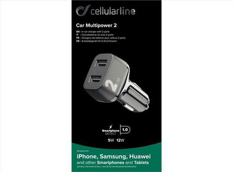 Cellularline car charger 2 USB multipower 2, , medium image number null