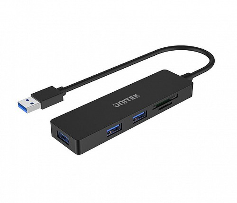 Unitek USB hub 3 port and card reader, , medium image number null