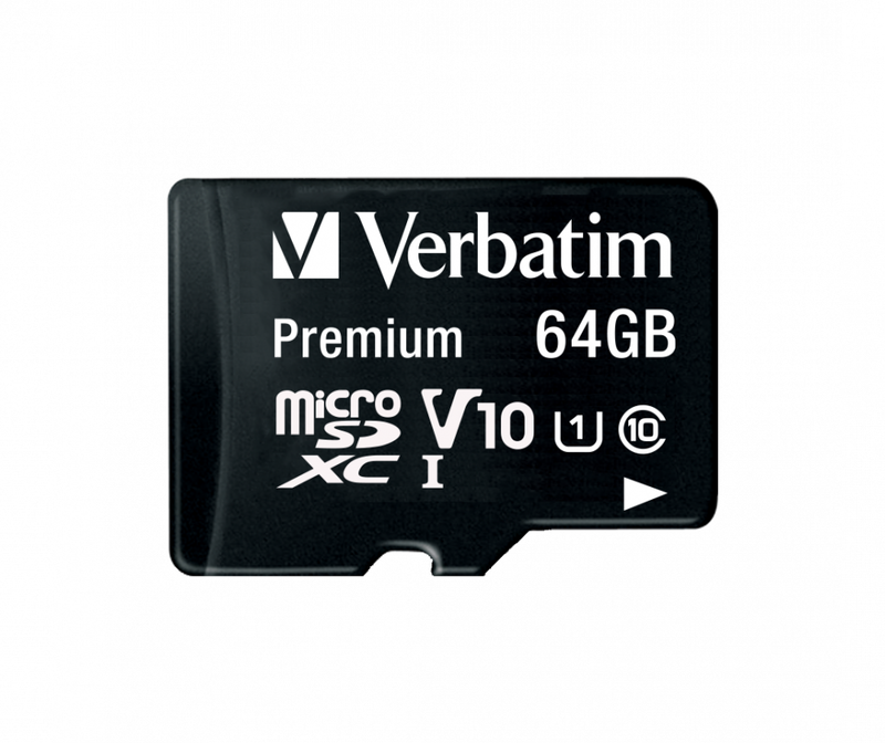 Verbatim microsdhc 64GB class 10 with adaptor, , medium image number null