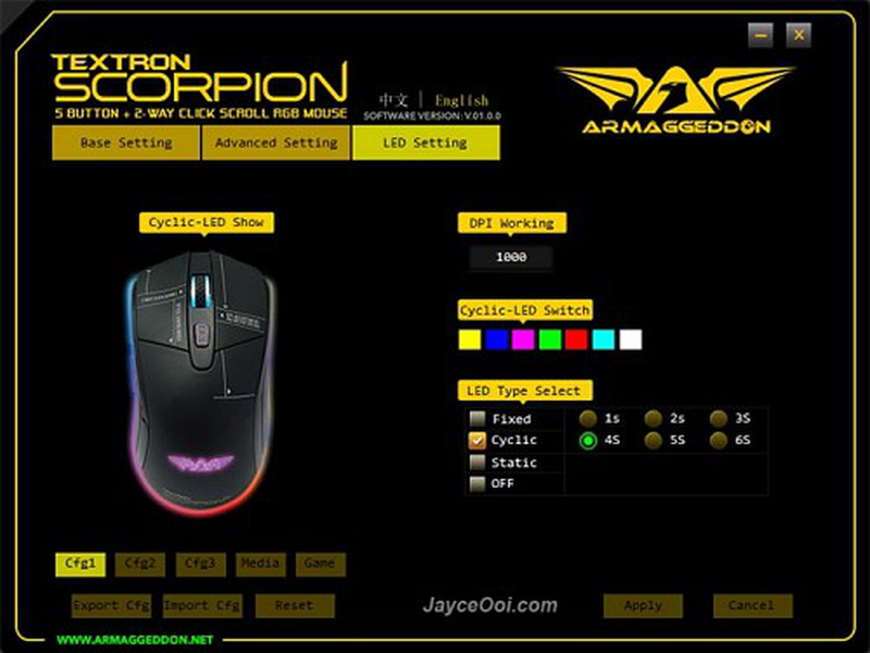 Armaggeddon scorpion 5 pro gaming mouse, , medium image number null