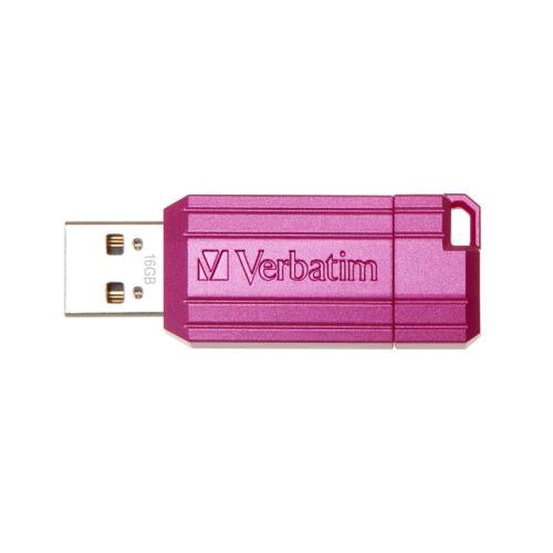 Verbatim USB 16GB  hot pink pinstripe, , medium image number null