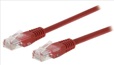 Cat5e utp network cable - rj45 8p8c m-m 3.00 m red