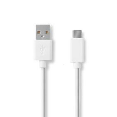 Apple lightning cable  8-pin male - USB-c 1m white