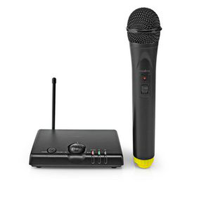 Wireless microphone 1 channel 1 microphone 5 hours operating time receiver black