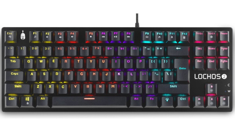 Spartan gear lochos 2 rgb tkl 87 keys wired mechanical gaming keyboard, , medium image number null