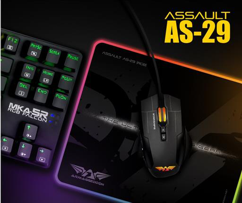 Armaggeddom as-29r pro gaming rgb mousemat, , medium image number null