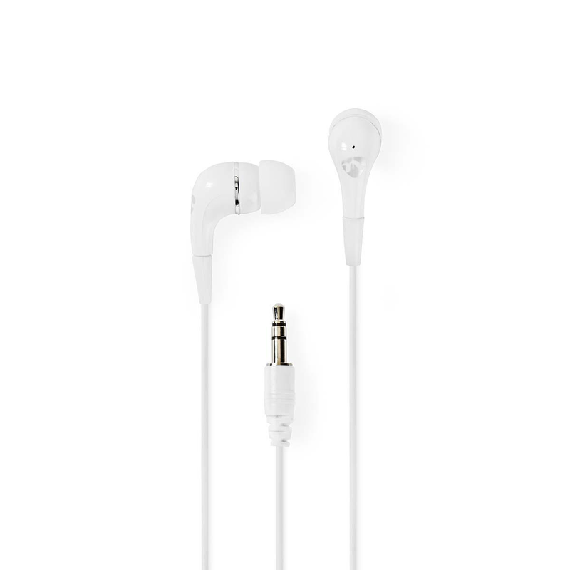 Wired headphones 1.2 m round cable in-ear white, , medium image number null