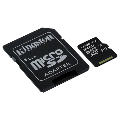 Microsdxc 64GB u1 v10 a1 with adapter