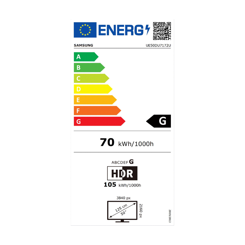 Samsung led 50'' ue50du7172uxxh 4κ ultraHD, , medium image number null