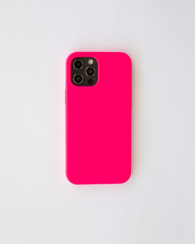 I-phone silicone case pink neon 12/12 pro, , medium image number null