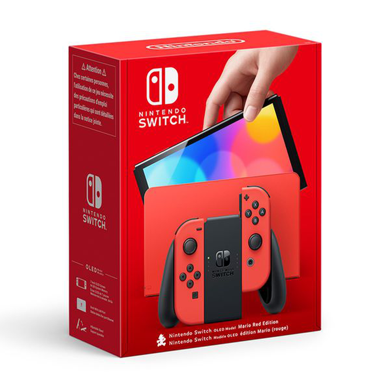 Switch OLED model mario red edition, , medium image number null