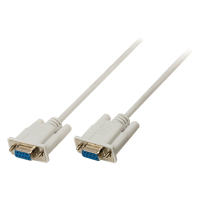 Serial cable d-sub 9-pin female - d-sub 9-pin female 3.00 m ivory