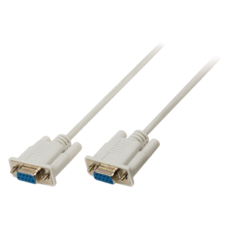 Serial cable d-sub 9-pin female - d-sub 9-pin female 3.00 m ivory, , medium image number null