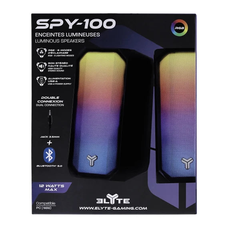 Tnb spy-100 rgb 2.0 gaming speakers, , medium image number null