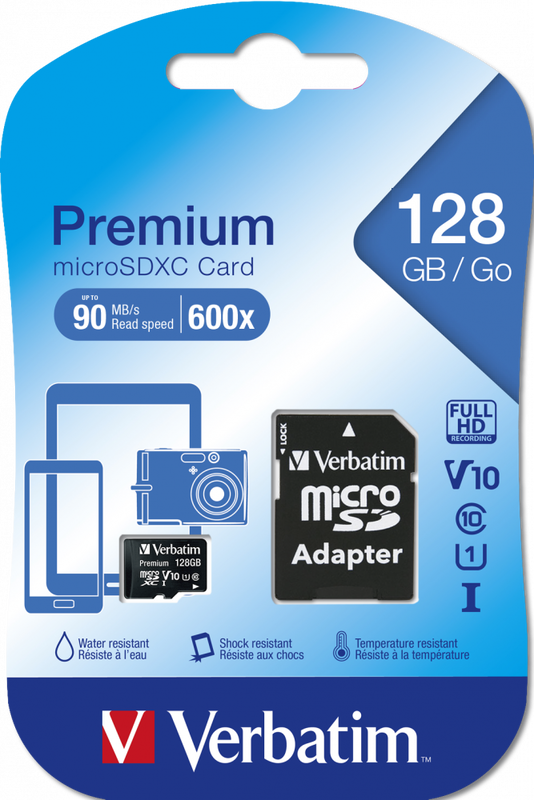 Verbatim  microsdhc 128GB class 10 with adaptor, , medium image number null