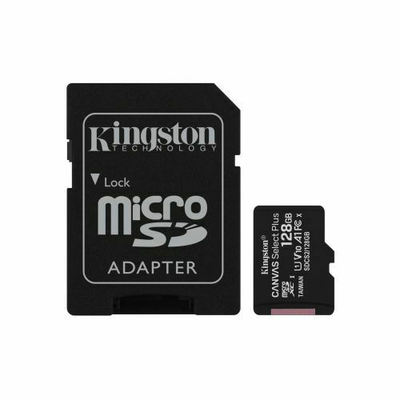 Kingston canvas select plus cl10 sd card + adapter 128GB