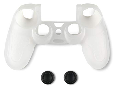 Spartan gear controller silicone skin cover and thump grips white