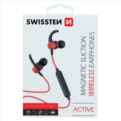 Swissten active bluetooth red sports