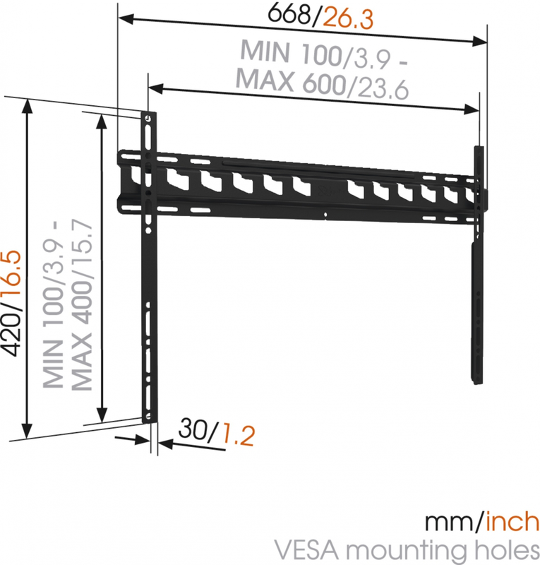 Ma-4000 vogels high quality  wall mount fixed 40-80'', , medium image number null