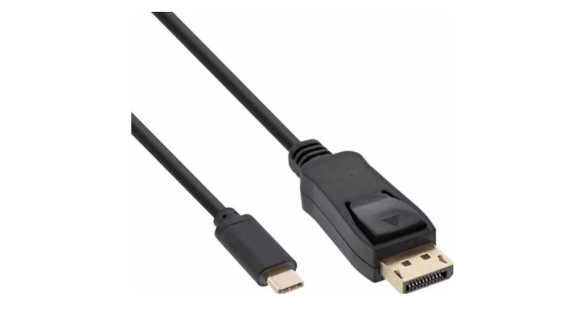 USB type c to dp male, USB display cable 4k2k black inline, , medium image number null