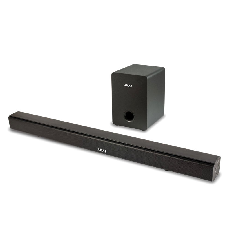 Akai asb-6wsw  soundbar and subwoofer with bluetooth, USB, AUX-in, optical and FM – 70 w rms, , medium image number null