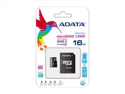16GB micro sdhc card with adaptor uhs-i class 10