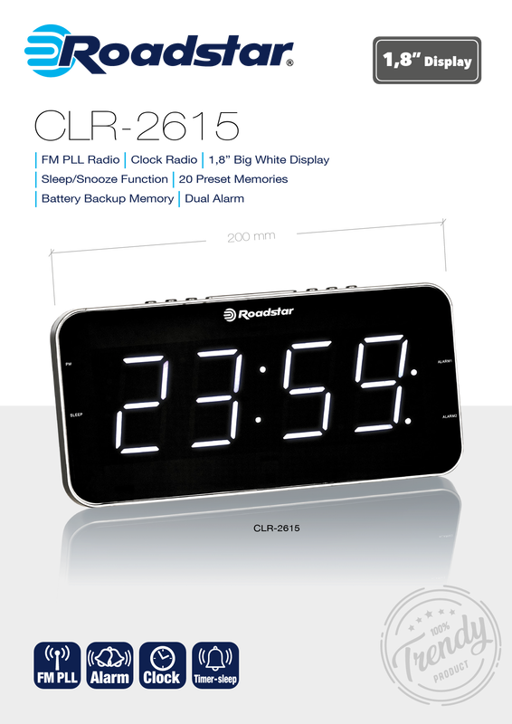 Roadstar clock radio clr-2615, , medium image number null