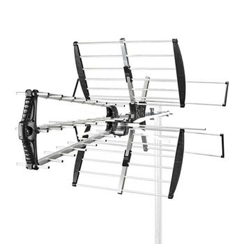 Outdoor TV antenna lte 700 max. 14 db gain vhf: 170 - 230 mhz uhf: 470 - 694 mhz 28 compone, , medium image number null