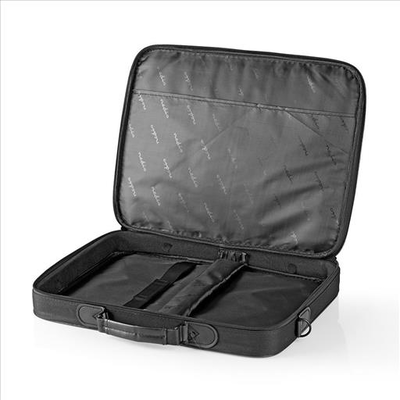 Notebook bag shoulder strap accessory storage pockets 17-18