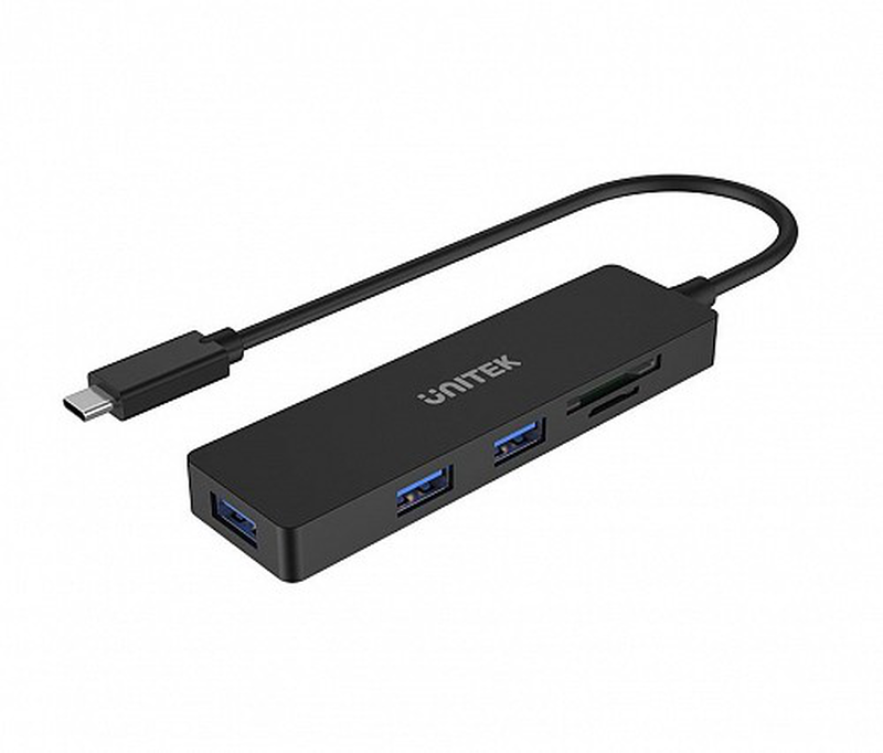 Unitek USB-c hub 3 port and card reader, , medium image number null