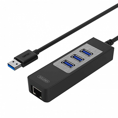 Unitek USB 3 port hub with gigabit ethernet converter