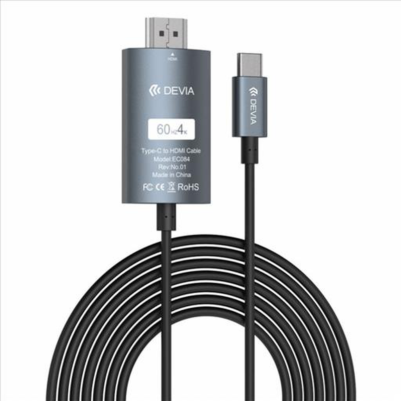 Devia type c cable toHDMI2m, , medium image number null