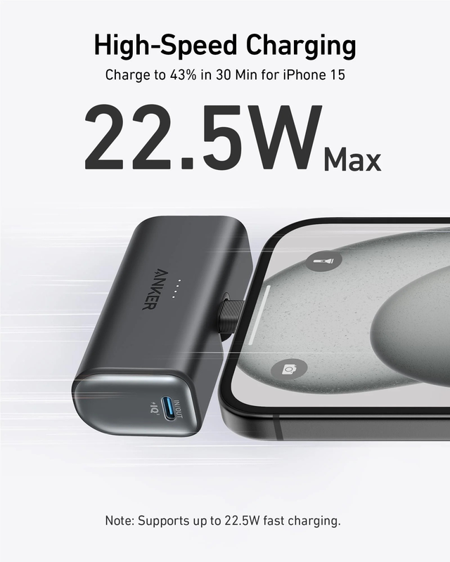 Anker nano power bank (22.5W, built-in USB-C connector), , medium image number null