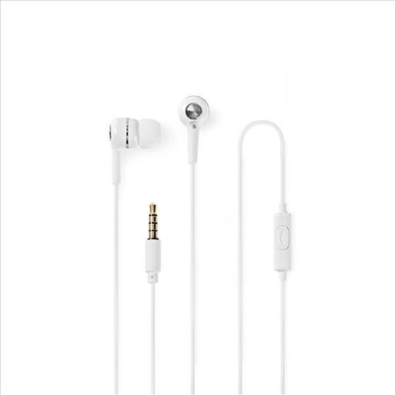 Wired headphones in-ear built-in microphone 1.20 m  cablewhite, , medium image number null